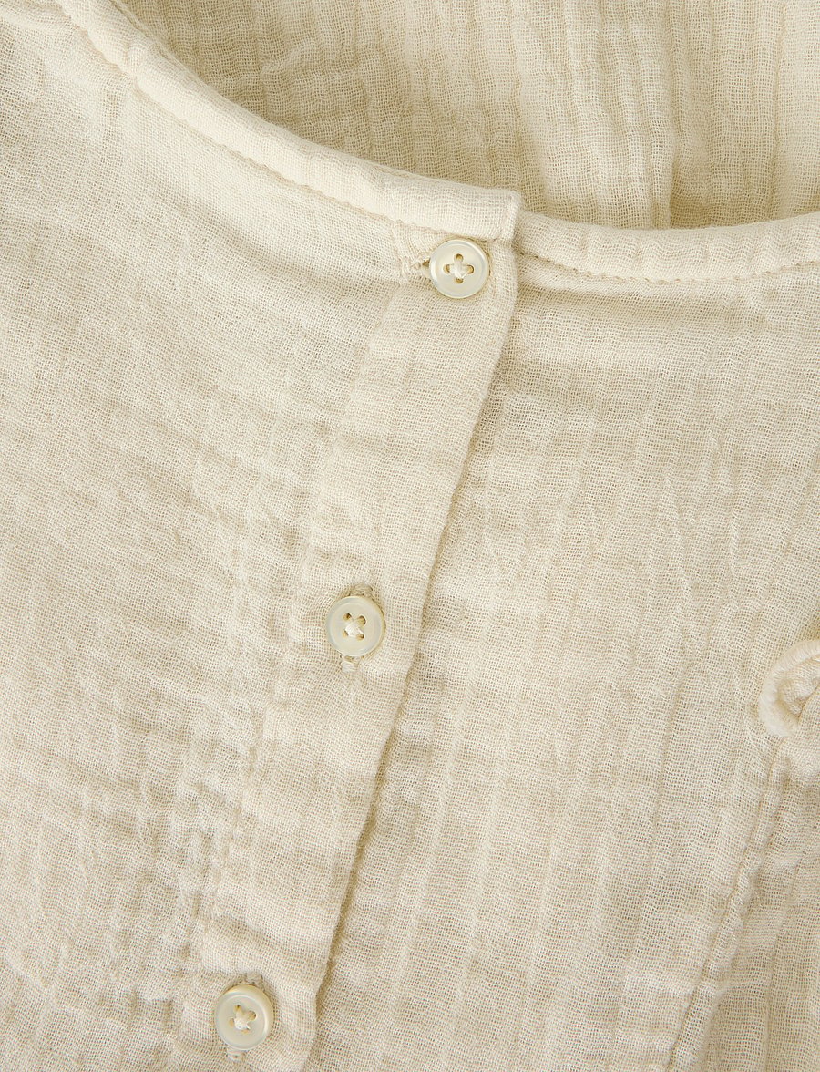 name it - NMFJULITA CAPSL DRESS - kurzärmelige freizeitkleider - almond milk - 2