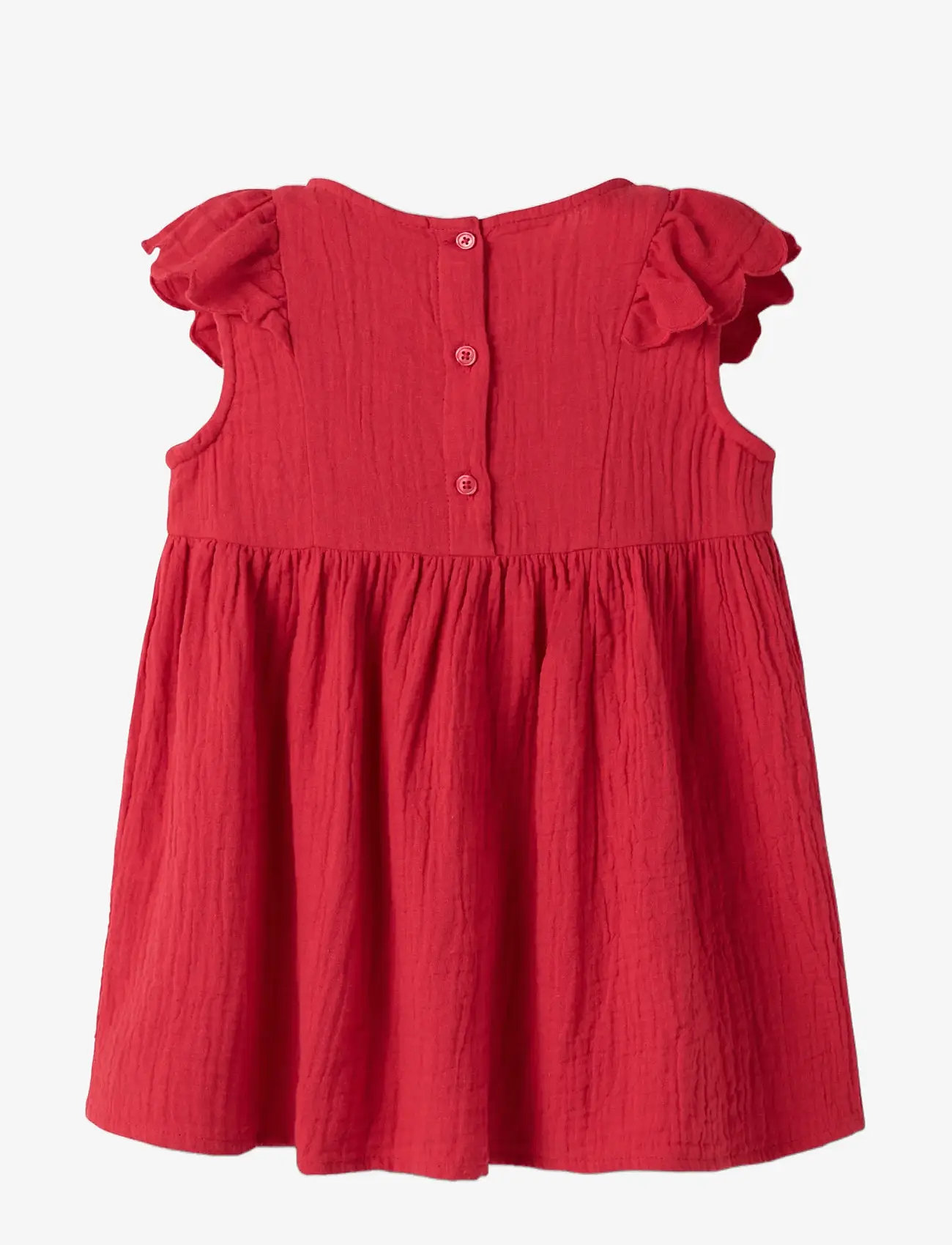 name it - NMFJULITA CAPSL DRESS - kortærmede hverdagskjoler - urban red - 1