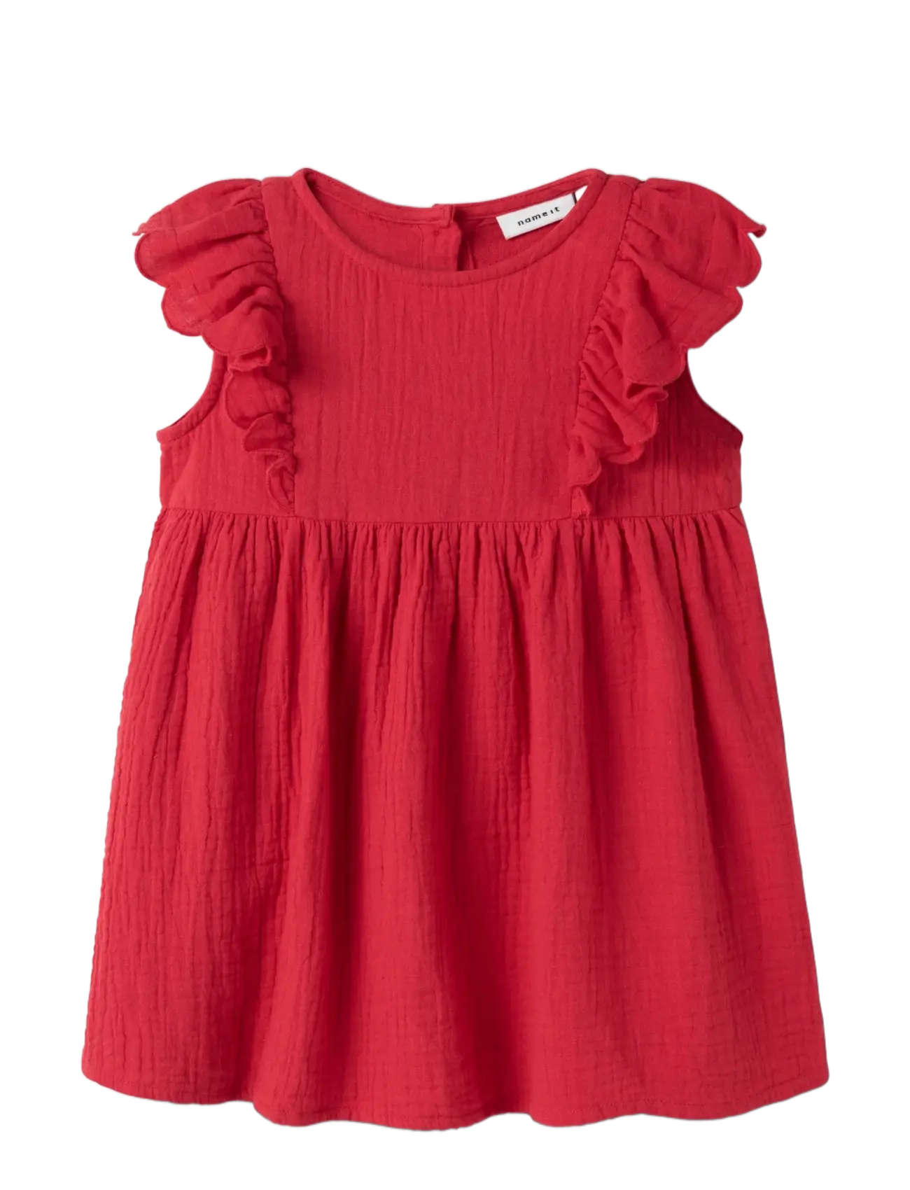 name it - NMFJULITA CAPSL DRESS - lühikeste varrukatega vabaaja kleidid - urban red - 2