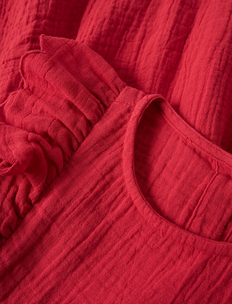 name it - NMFJULITA CAPSL DRESS - kurzärmelige freizeitkleider - urban red - 3