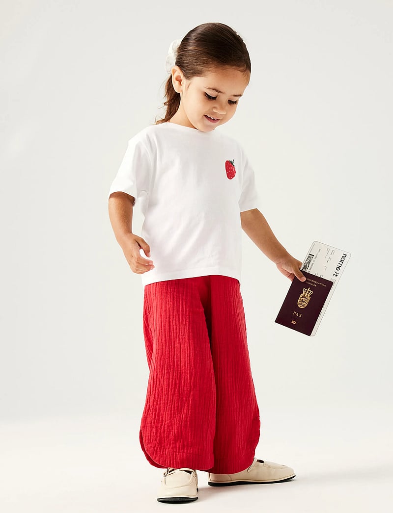 name it - NMFJULITA PANT - babyhosen - urban red - 3