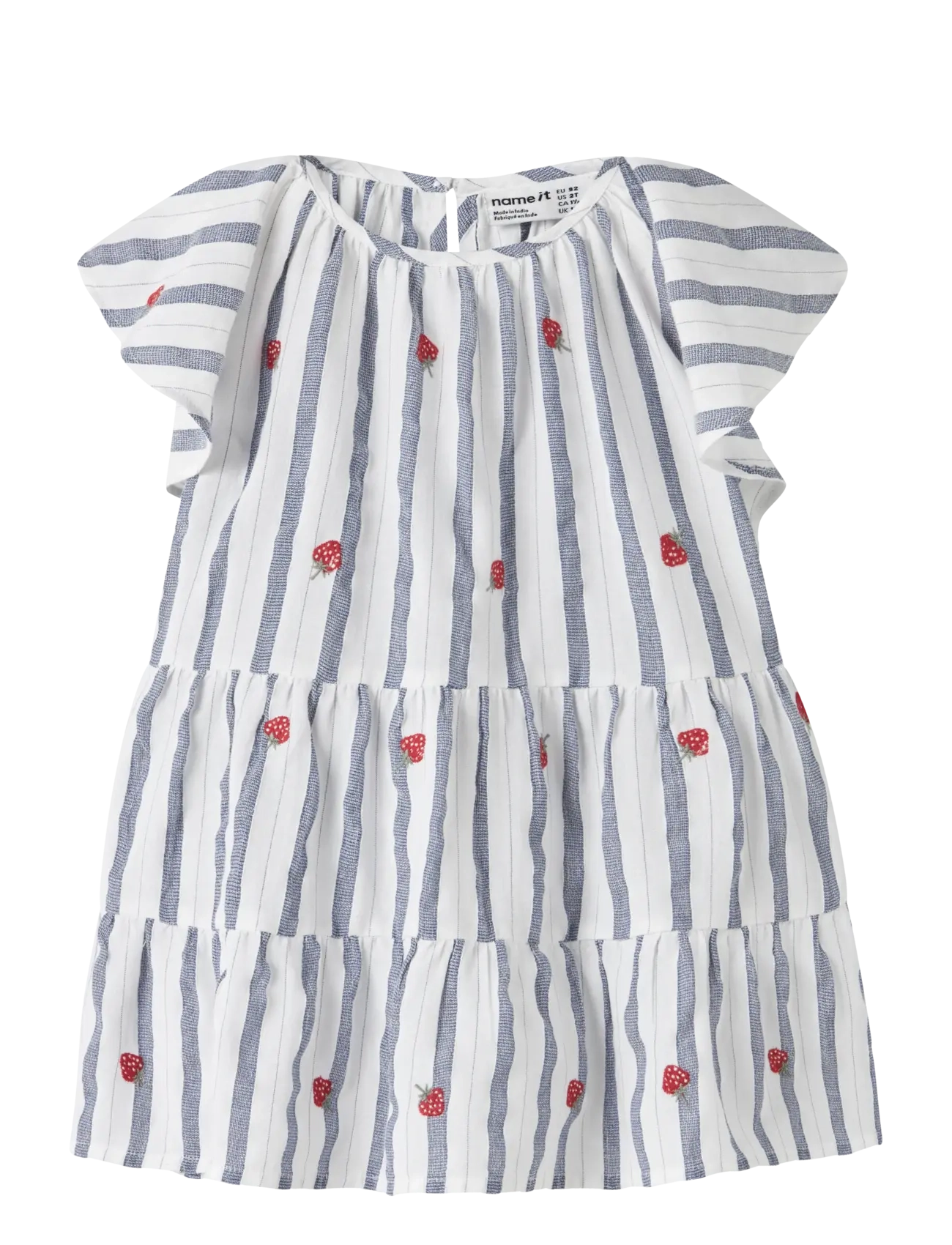 name it NMFJELENA CAPSL DRESS - Nyheter - PURPLE IMPRESSION / white