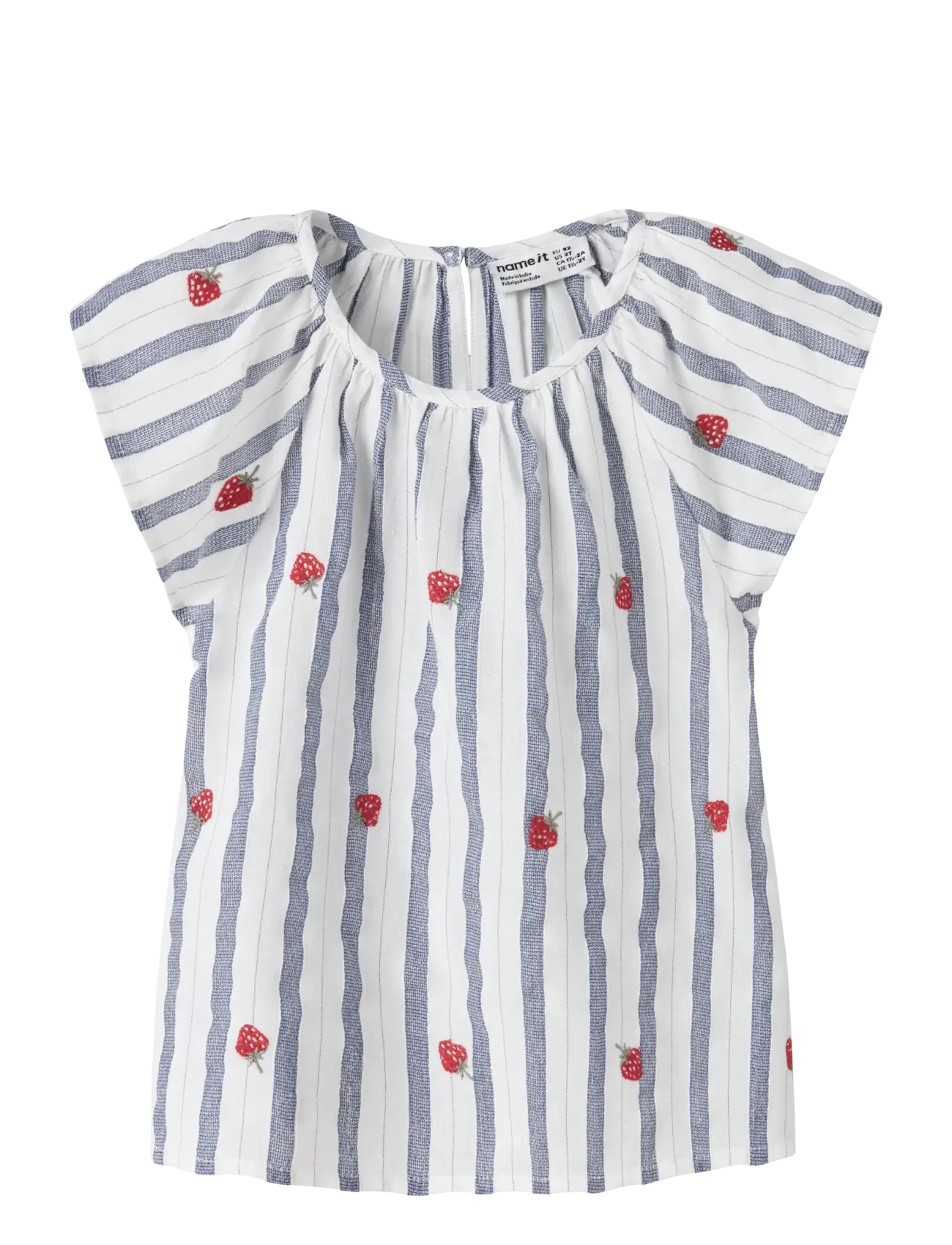 name it NMFJELENA CAPSL TOP - Overdele - PURPLE IMPRESSION / white