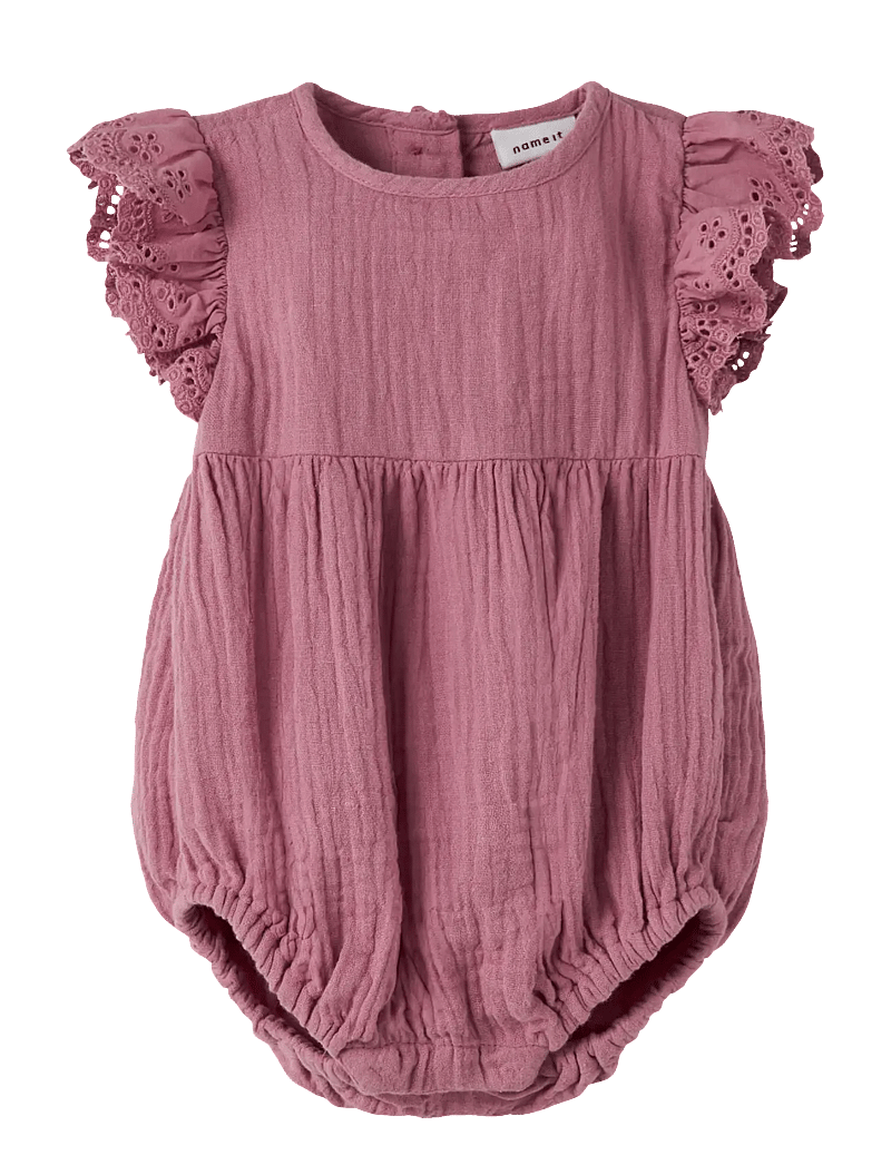 name it - NBFJOANNA ROMPER - kurzärmelig - mesa rose - 0