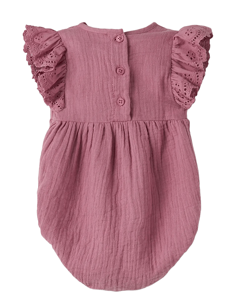 name it - NBFJOANNA ROMPER - kurzärmelig - mesa rose - 1