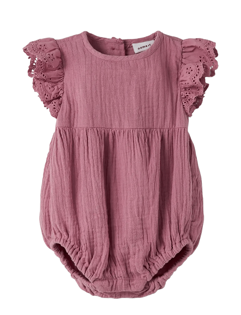 name it - NBFJOANNA ROMPER - kurzärmelig - mesa rose - 2