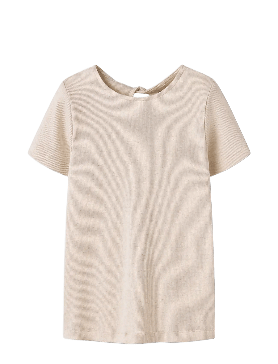 name it - NKFJOSIA SS SLIM TOP - kortärmade t-shirts - peyote melange - 2
