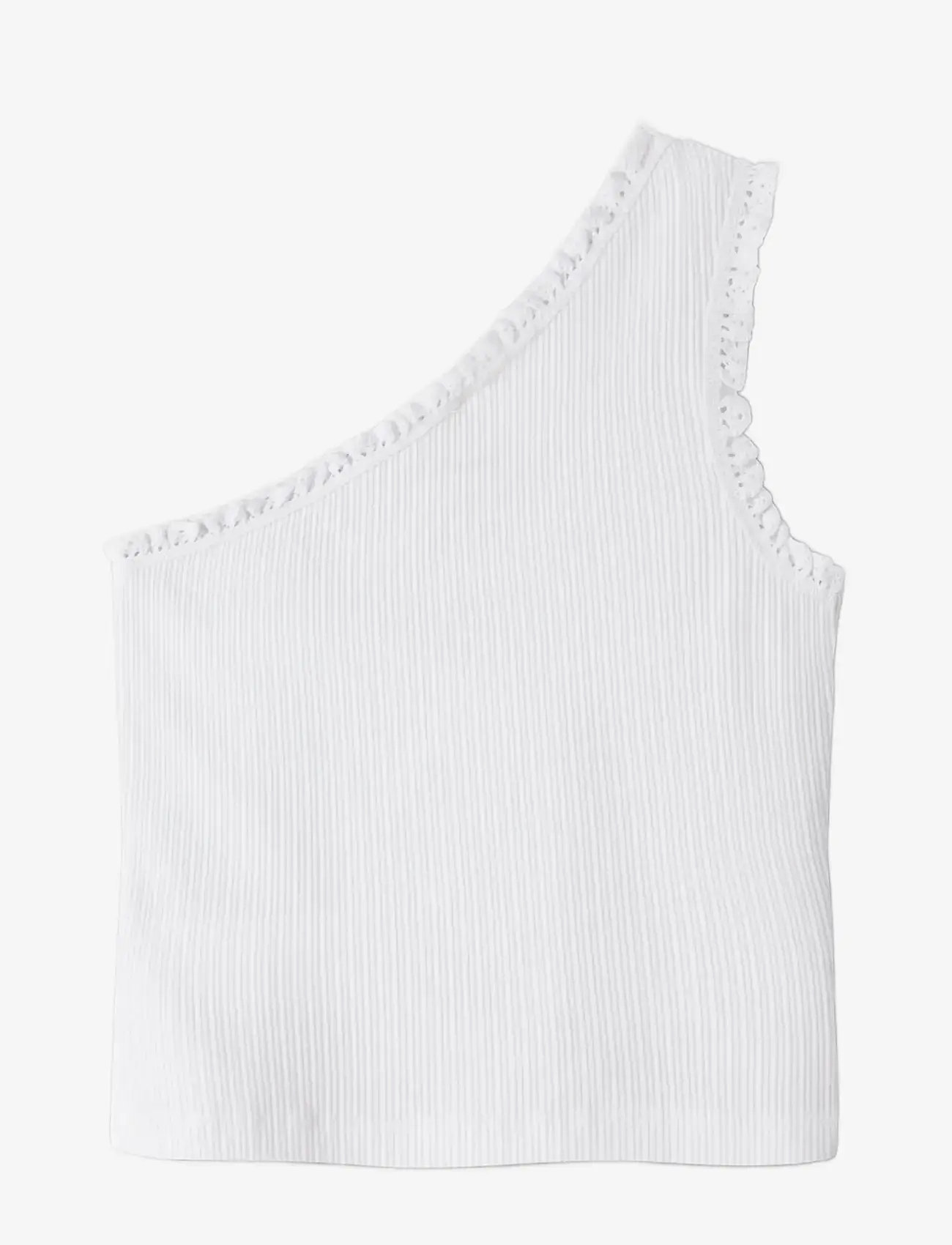 name it - NKFJABINA ONESHOULDER SHORT TOP - Ærmeløs undertrøje - bright white - 1