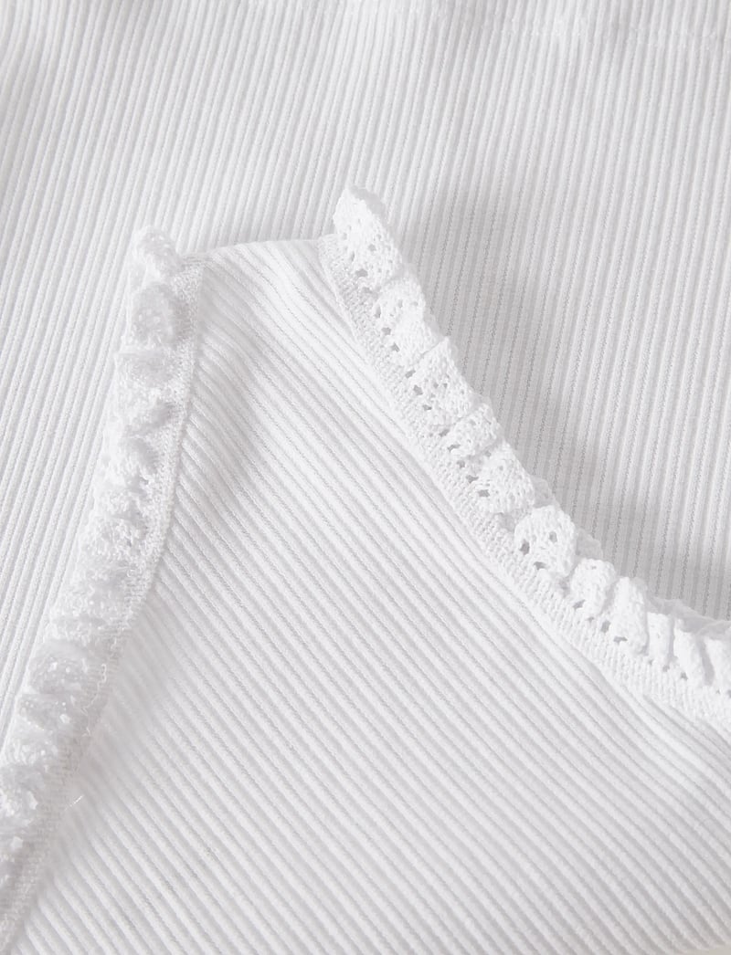 name it - NKFJABINA ONESHOULDER SHORT TOP - Ærmeløs undertrøje - bright white - 3