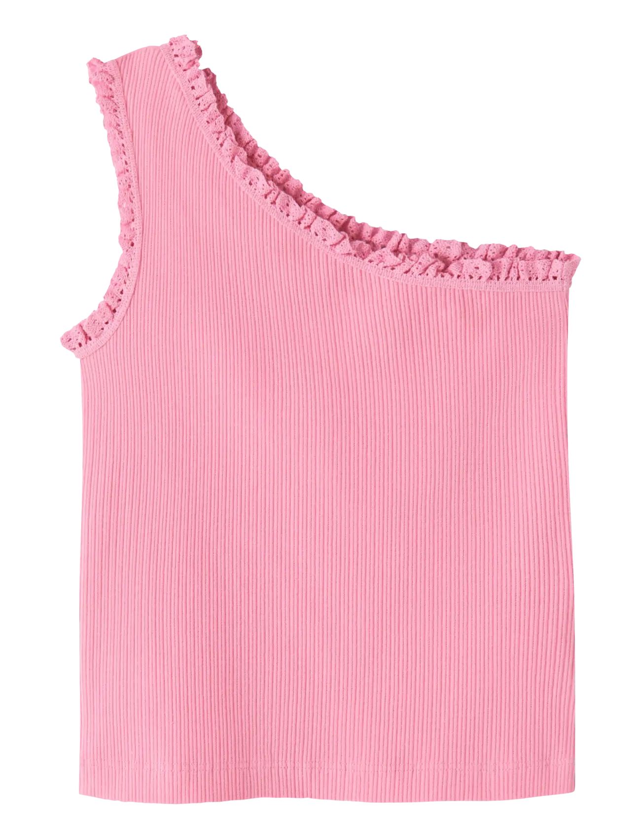 NAME IT Nkfjabina Oneshoulder Kurz Oberteil Pink - 158-164 - Kinder