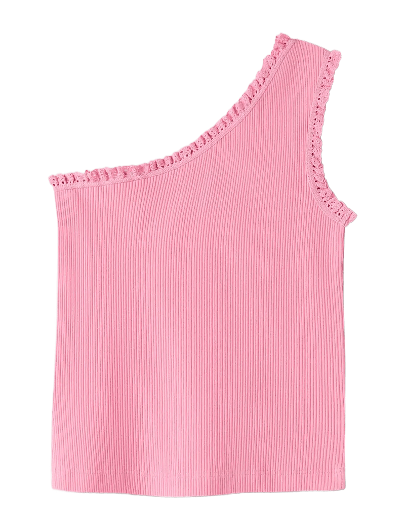 name it - NKFJABINA ONESHOULDER SHORT TOP - Ærmeløs undertrøje - pink drink - 1