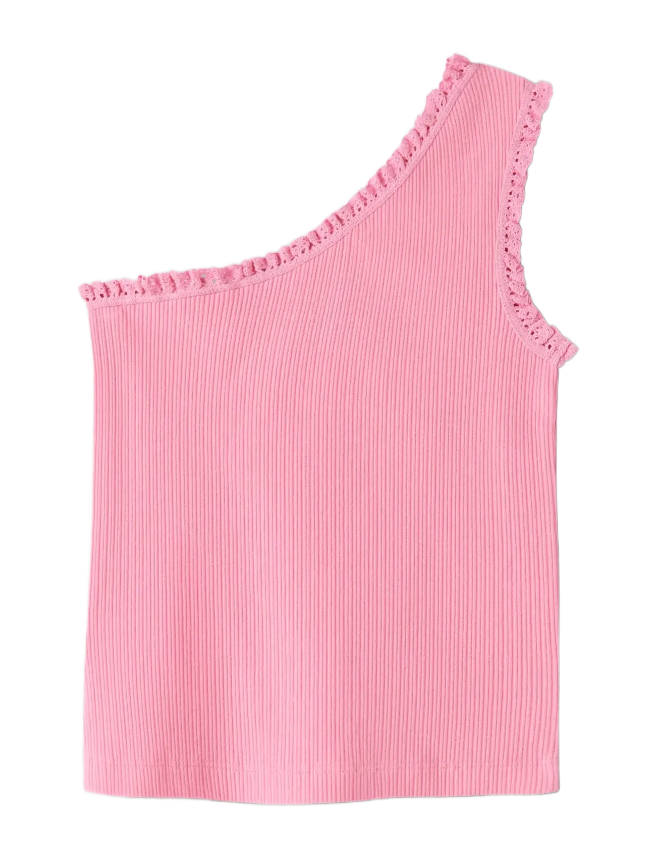name it - NKFJABINA ONESHOULDER SHORT TOP - tanktops - pink drink - 1