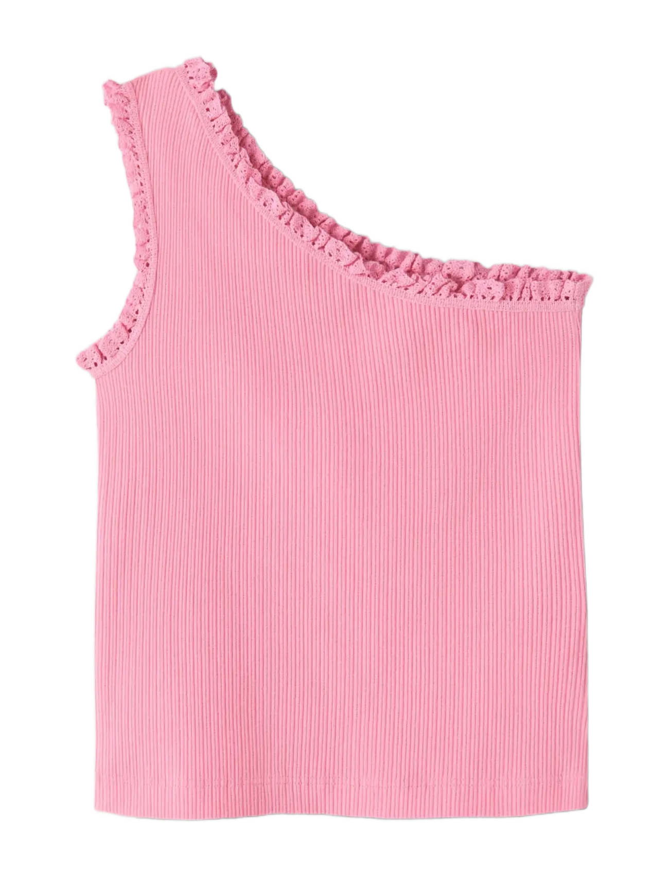 name it - NKFJABINA ONESHOULDER SHORT TOP - tanktops - pink drink - 2