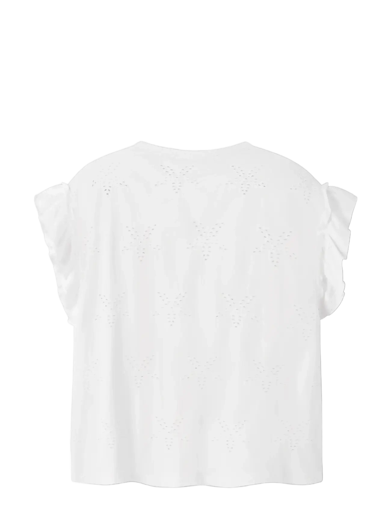 name it - NKFJADEN SL NREG SH TOP - linnen - bright white - 1