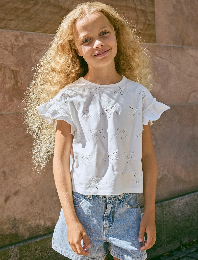 name it - NKFJADEN SL NREG SH TOP - Ærmeløs undertrøje - bright white - 4
