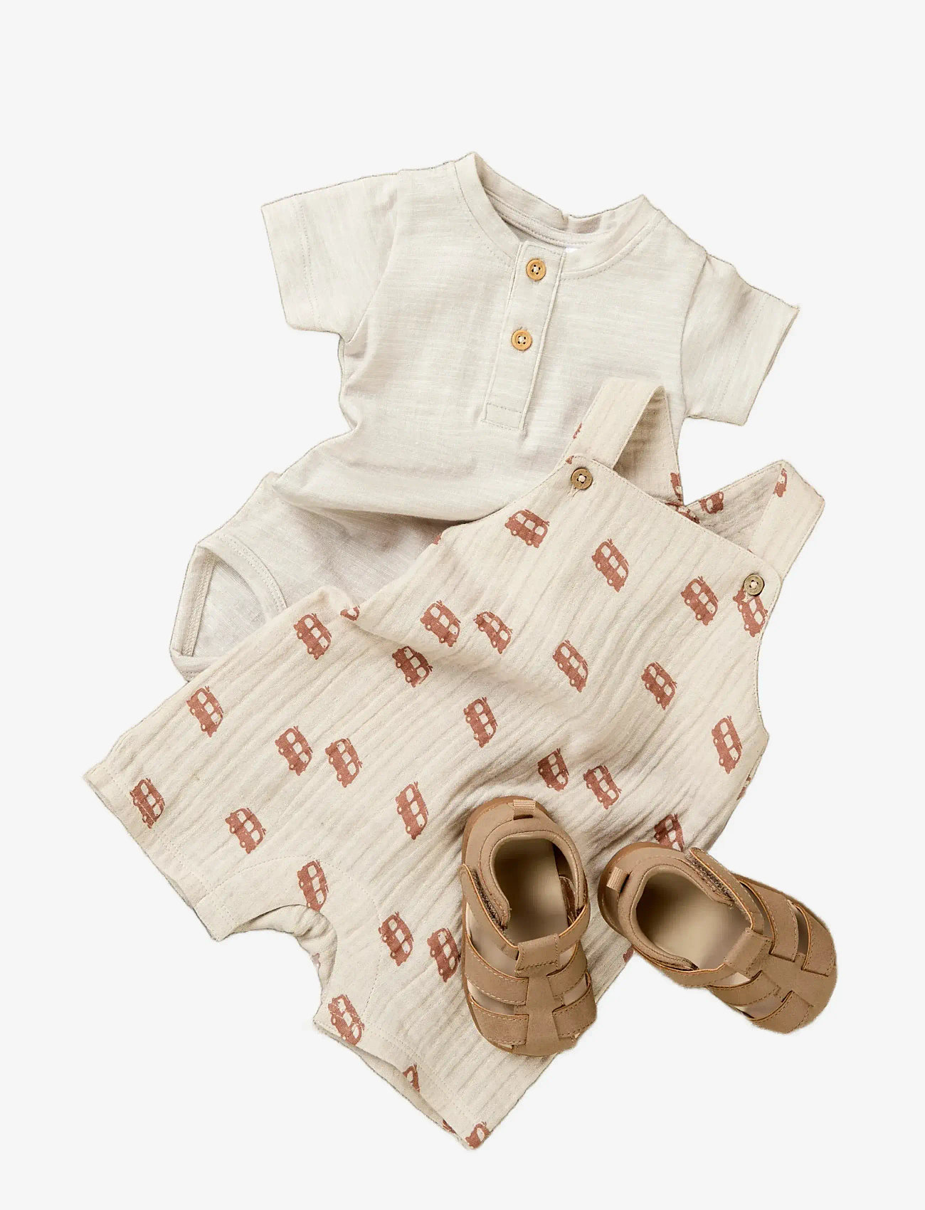 name it - NBMJEREMY SHORT OVERALL - gode sommertilbud - chateau gray - 3