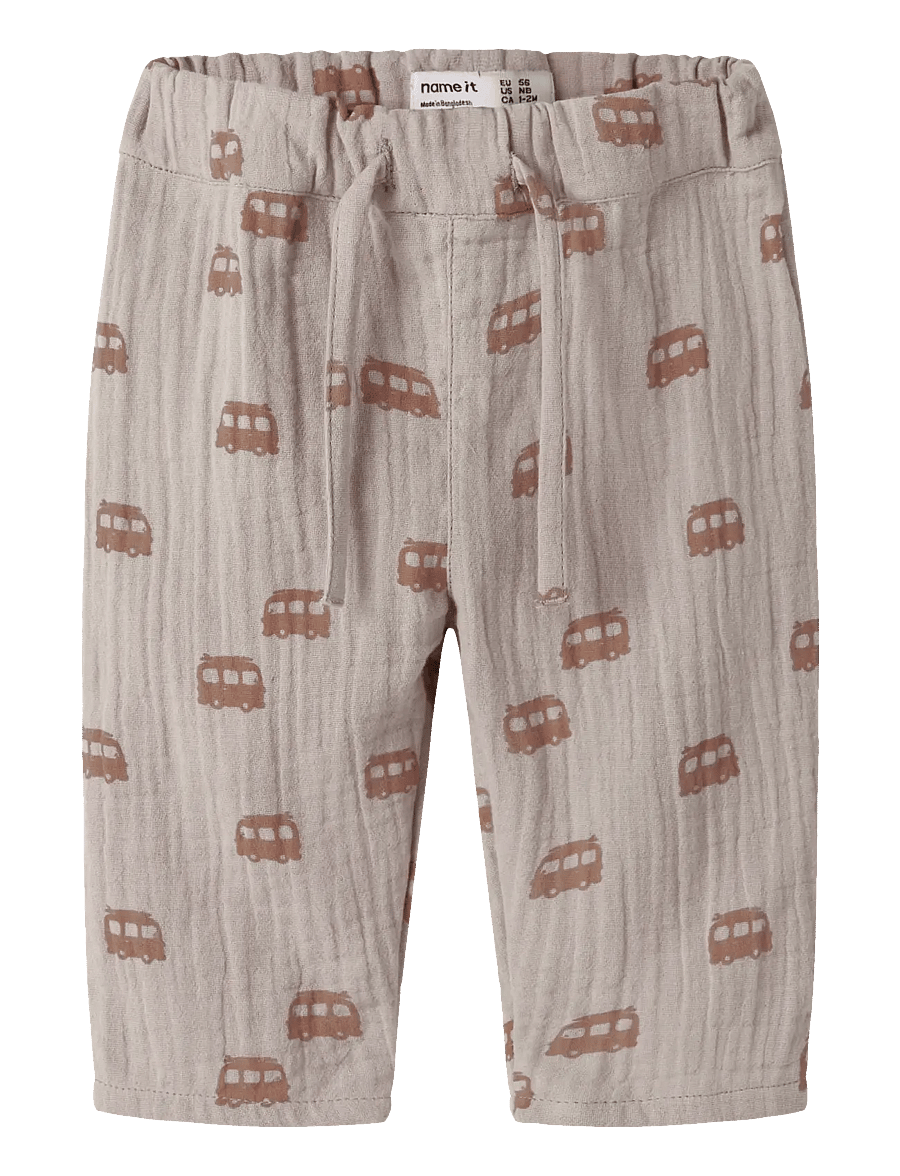 name it - NBMJEREMY PANT - bikses mazuļiem - chateau gray - 0