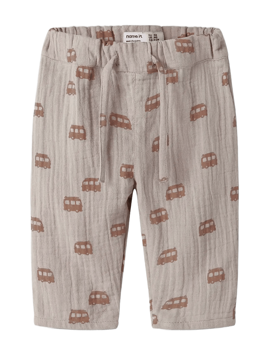 name it - NBMJEREMY PANT - bikses mazuļiem - chateau gray - 2