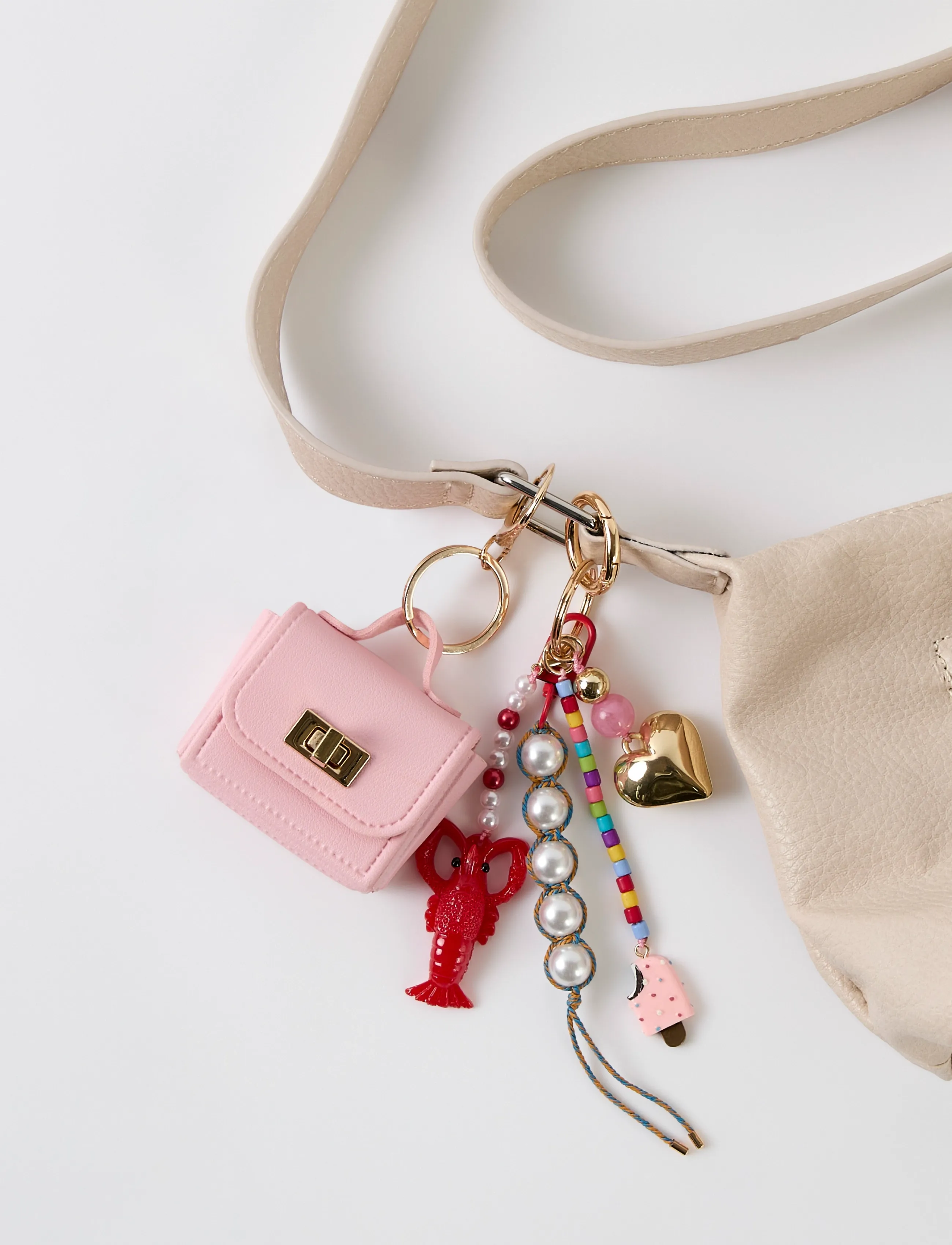 name it - NKFJOBAG BAG CHARM - schlüsselanhänger - cradle pink - 1