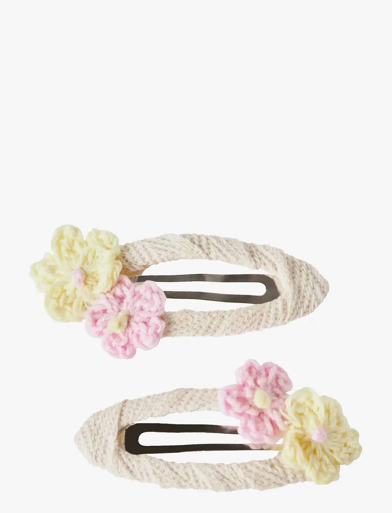 name it - NMFJOFLOWER 2P HAIRCLIP - hårspænder - double cream - 1