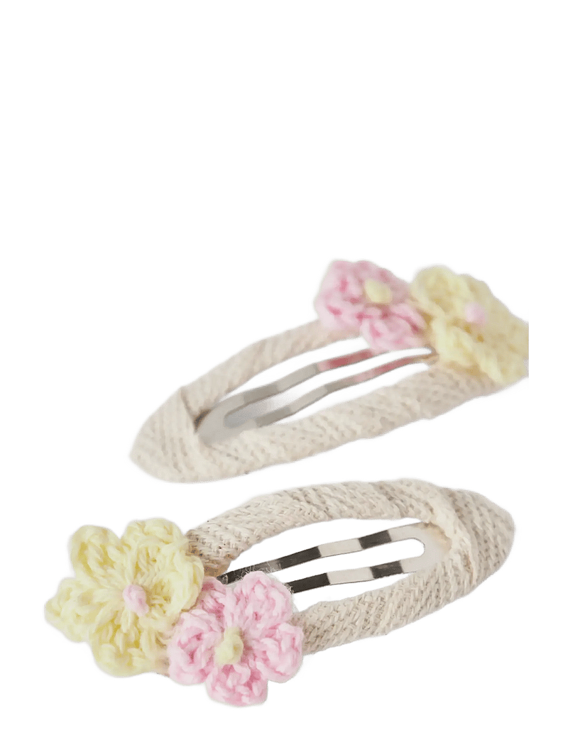name it - NMFJOFLOWER 2P HAIRCLIP - juukseklambrid - double cream - 3
