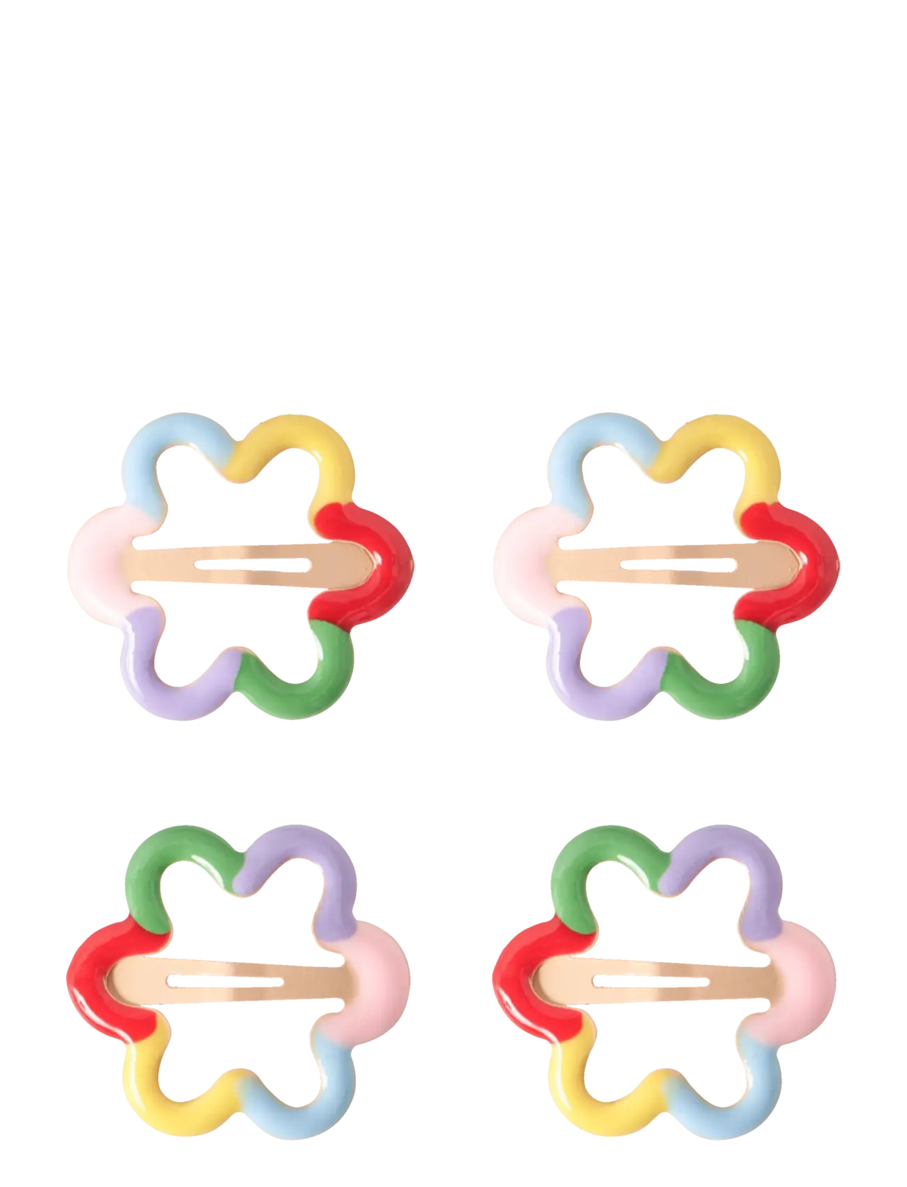 name it NMFJIBIBI 4P HAIRCLIP - 4 for 3 - CRADLE PINK / pink/rose