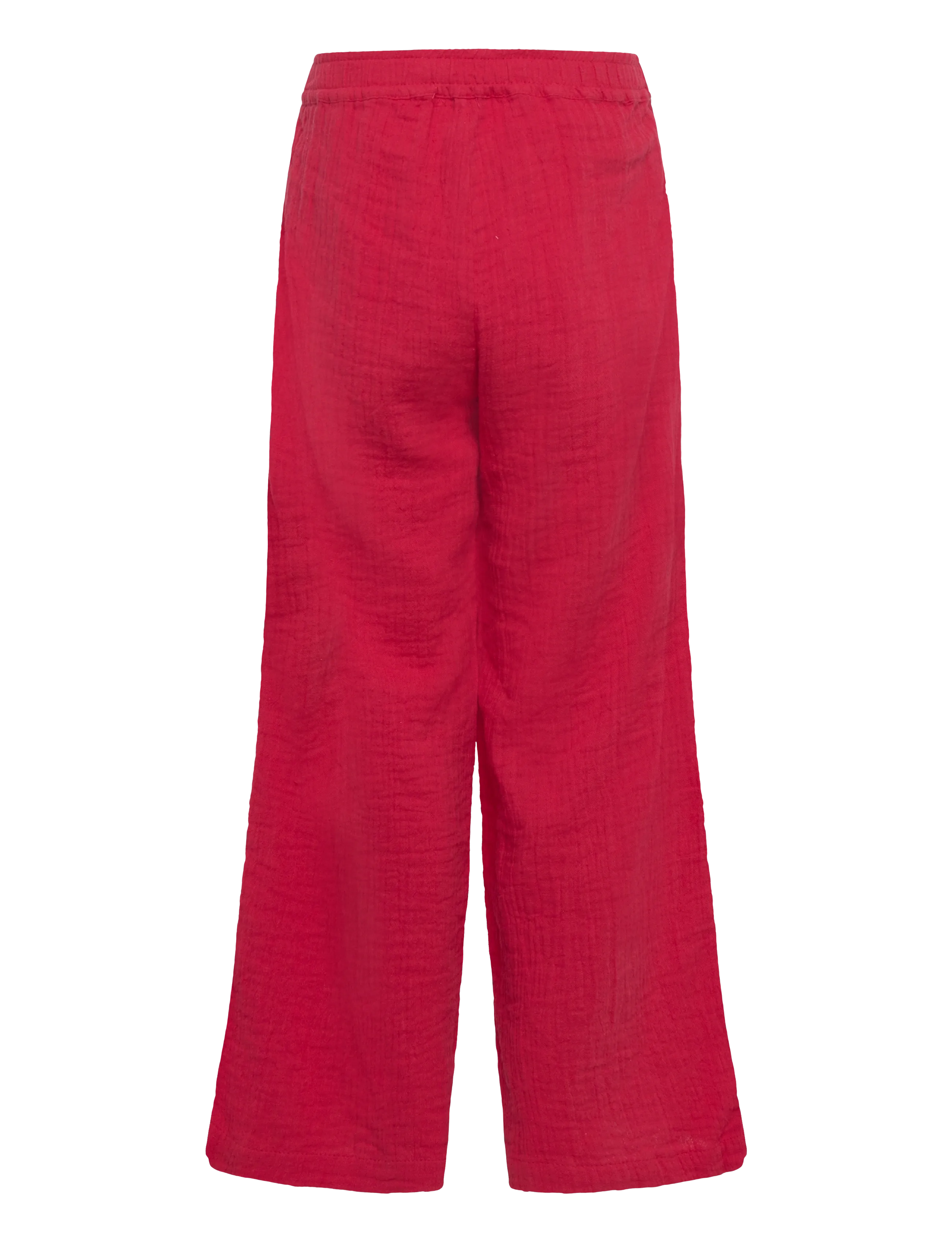 name it - NKFJULITA WIDE PANT - byxor - urban red - 1