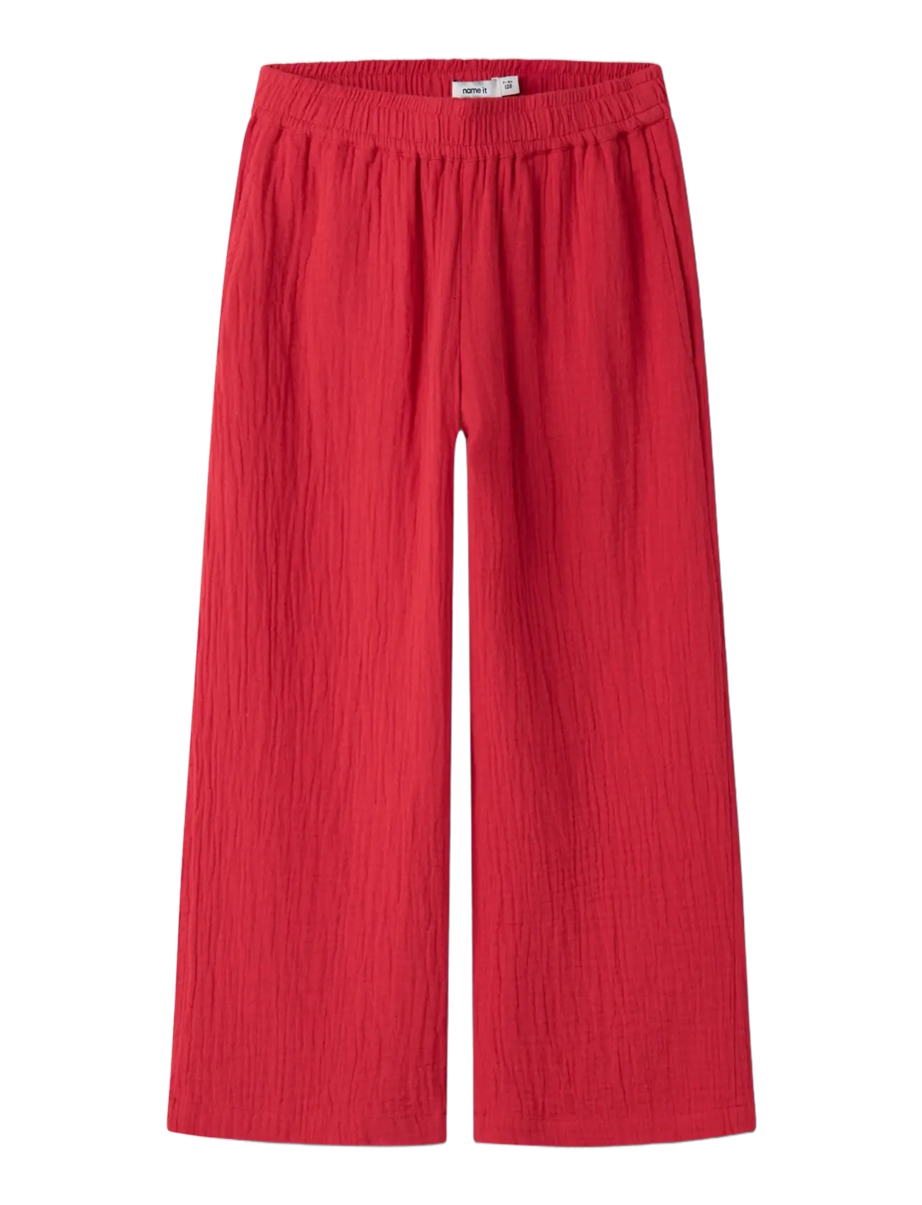 name it - NKFJULITA WIDE PANT - byxor - urban red - 2