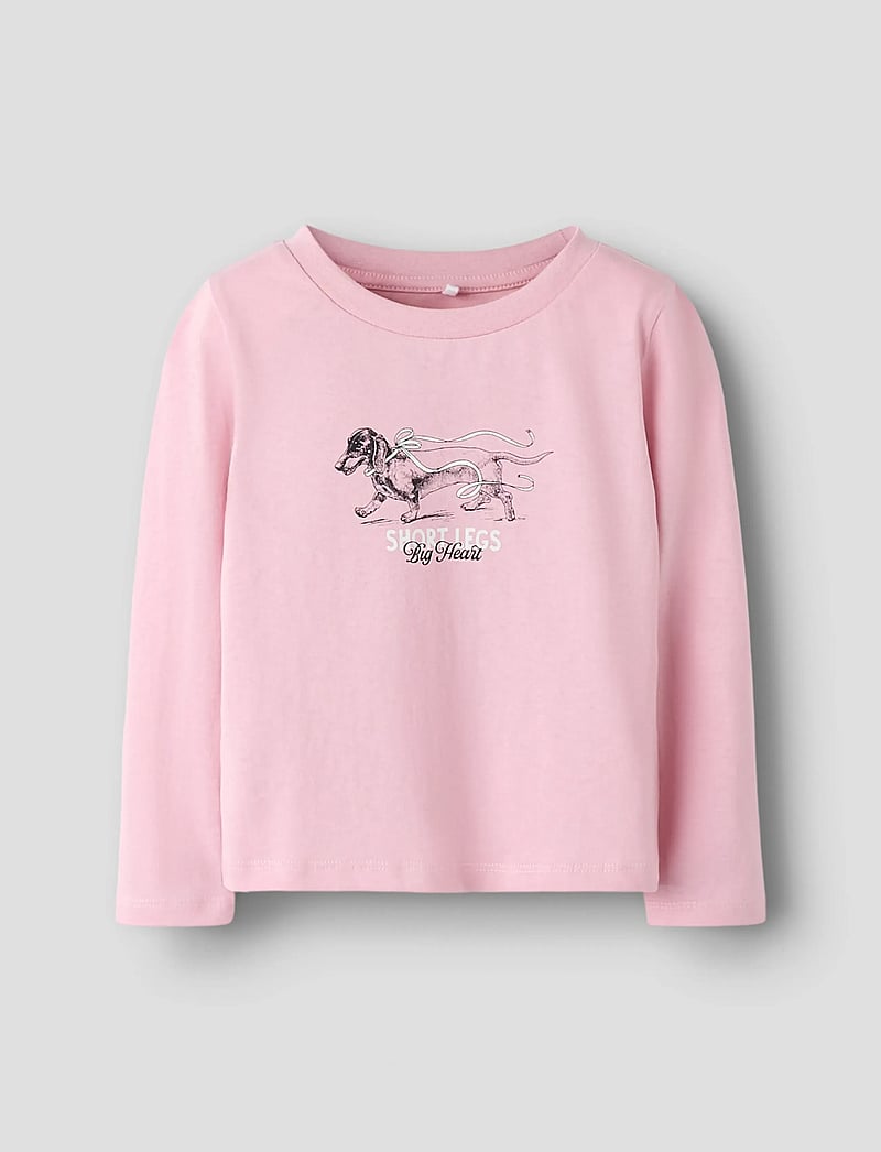 name it - NMFSIGNE LS NREG TOP - t-shirts à manches longues - bleached mauve - 0