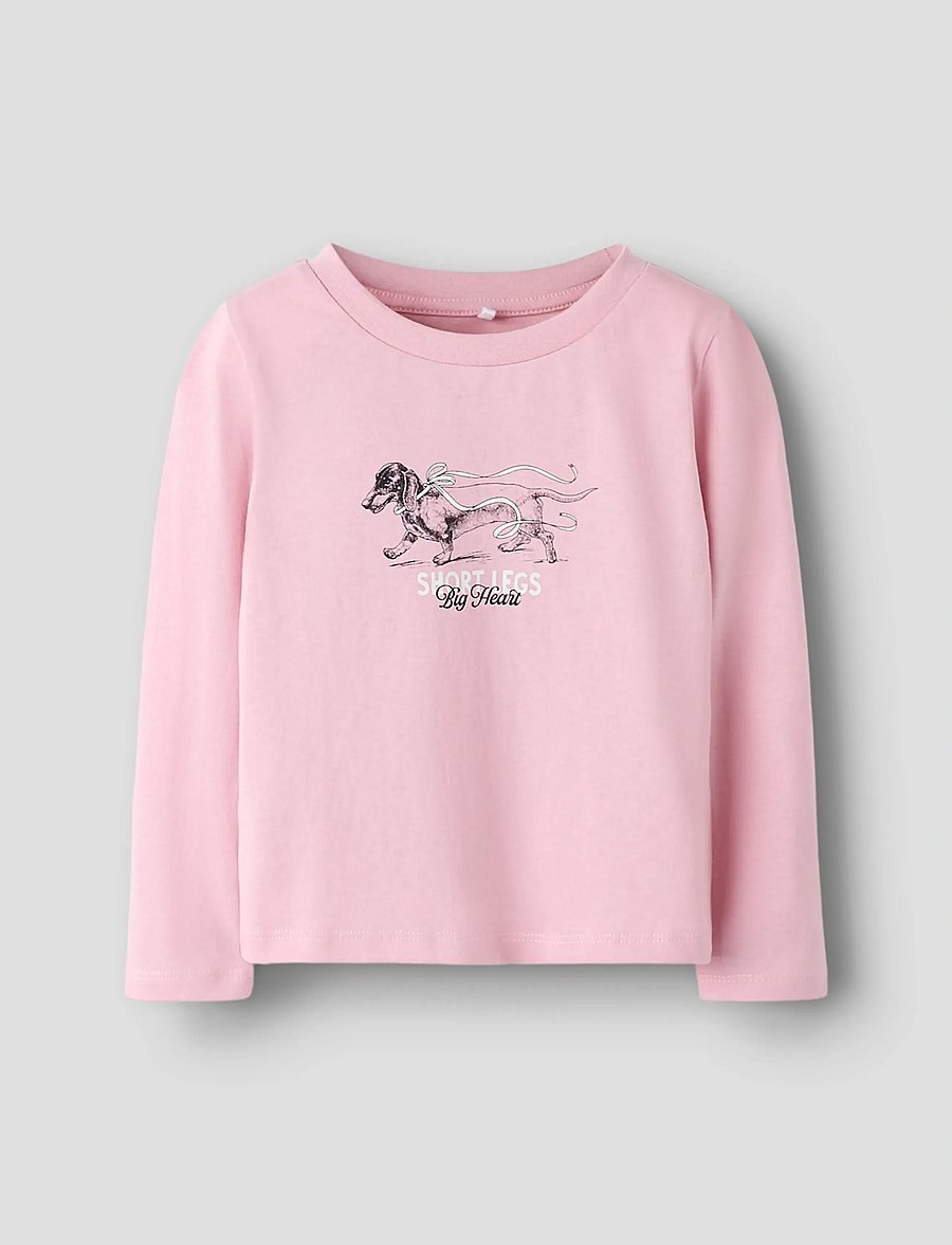 name it - NMFSIGNE LS NREG TOP - t-shirts à manches longues - bleached mauve - 0