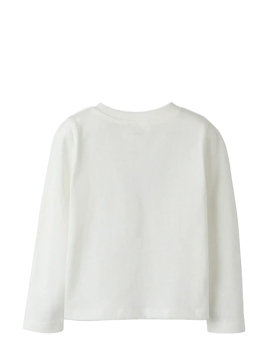 name it - NMFSIGNE LS NREG TOP - langärmelig - cloud dancer - 2