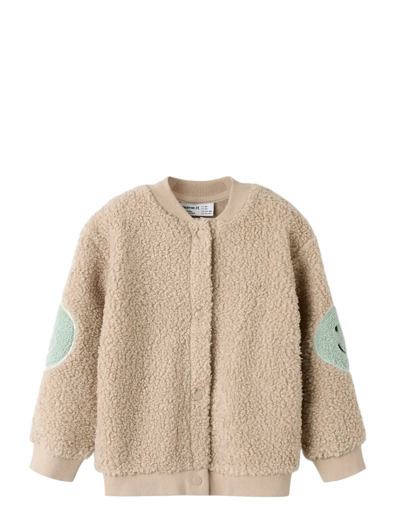 name it NMNSAND NREG TEDDY CARD - Fleecejakker - PURE CASHMERE / beige