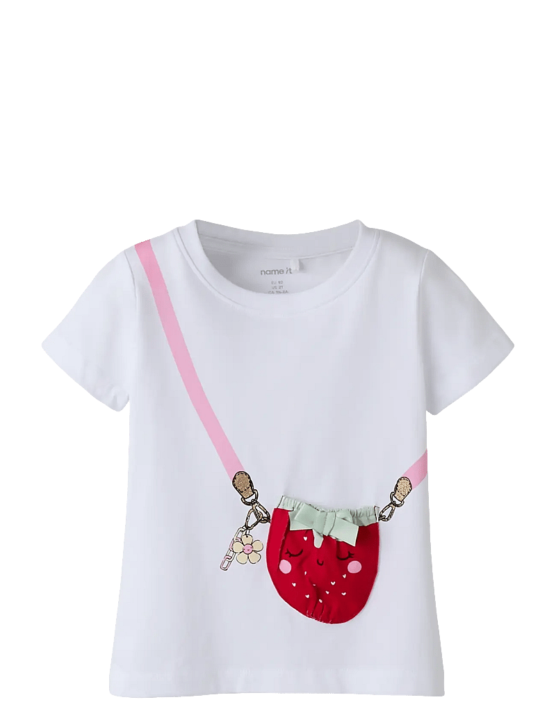 name it - NMFJOLINE SS TOP BOX - kurzärmelige - bright white - 0