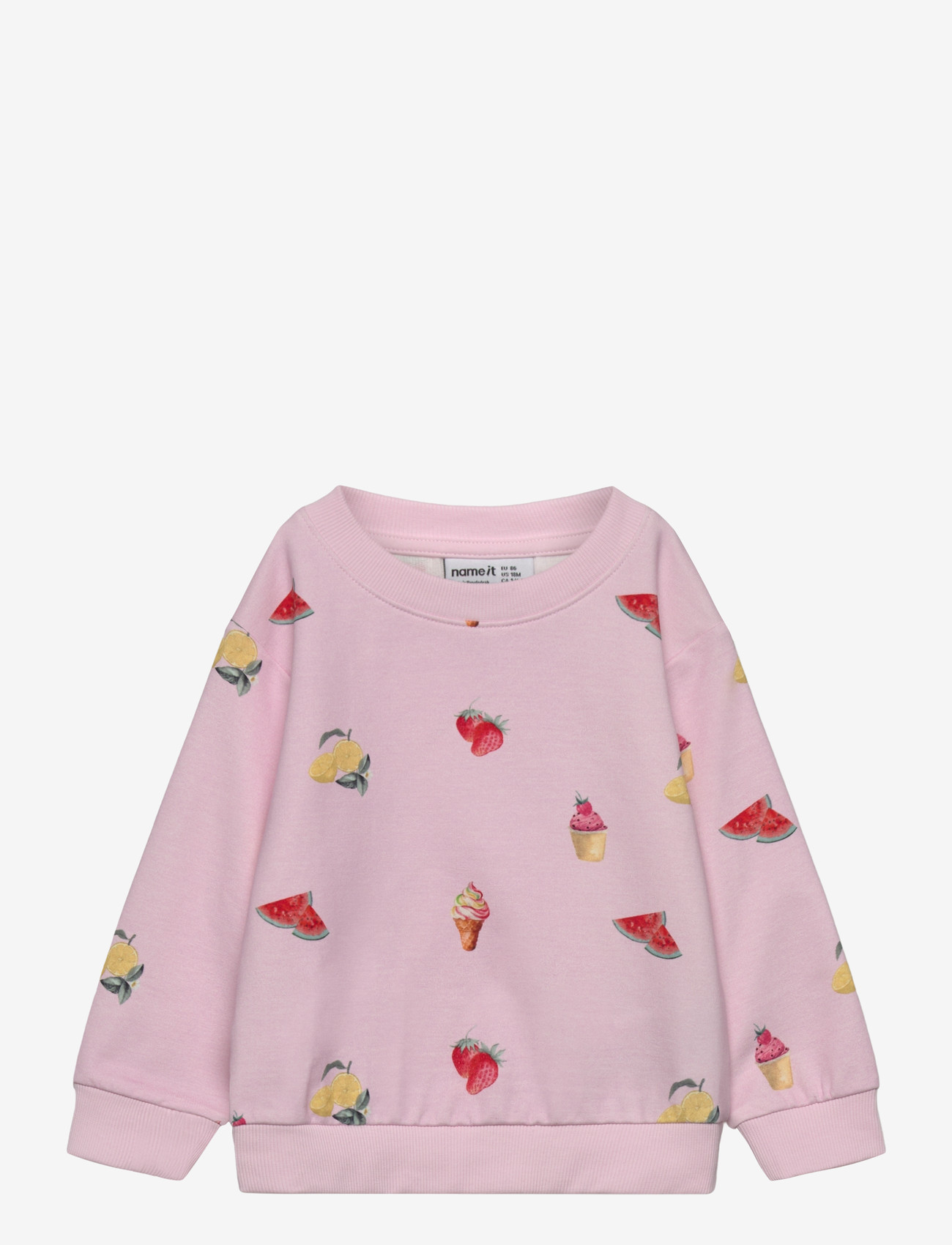 name it - NMFJOVINA LS NREG SWEAT UNB BOX - dressipluusid - cradle pink - 0