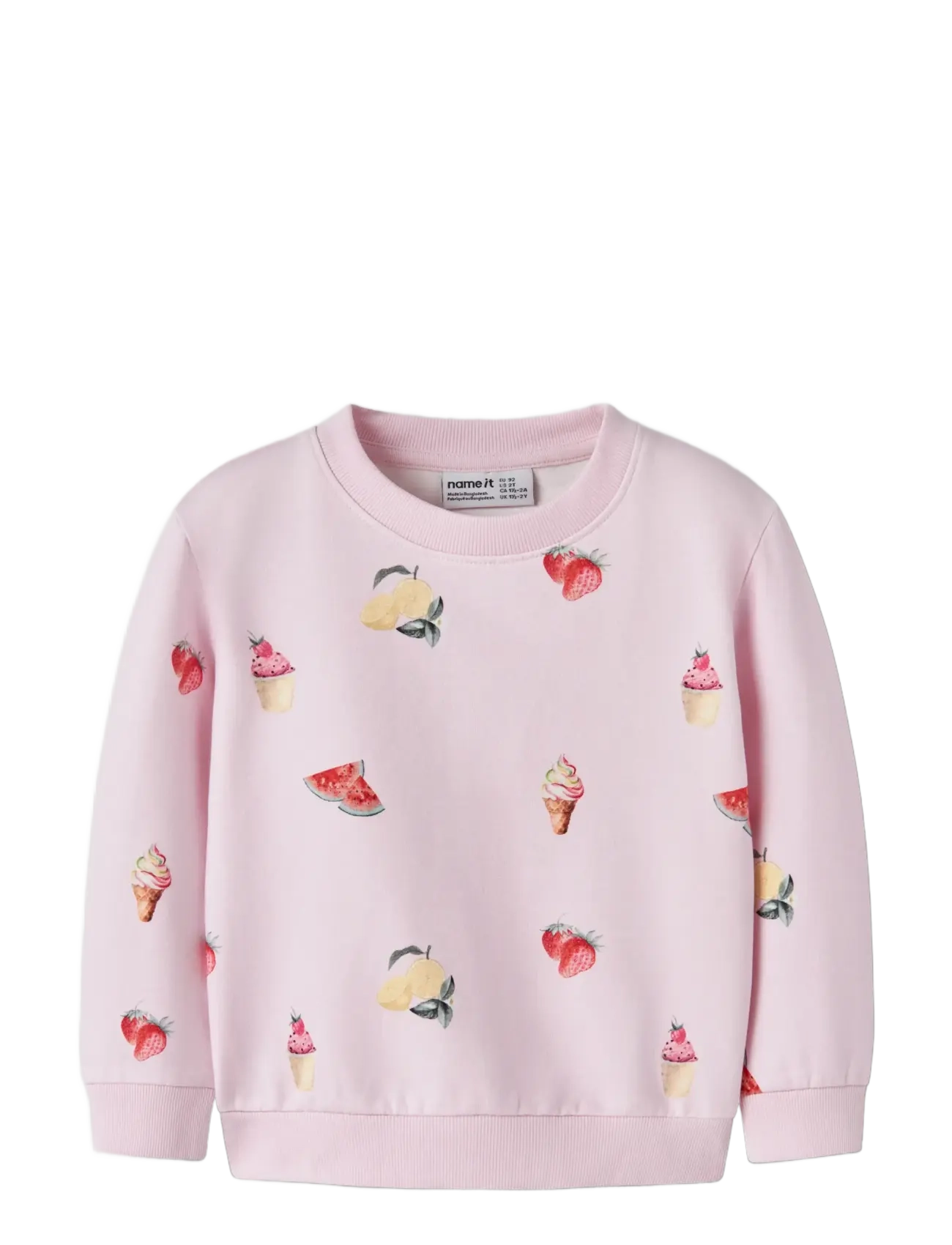 name it - NMFJOVINA LS NREG SWEAT UNB BOX - dressipluusid - cradle pink - 2