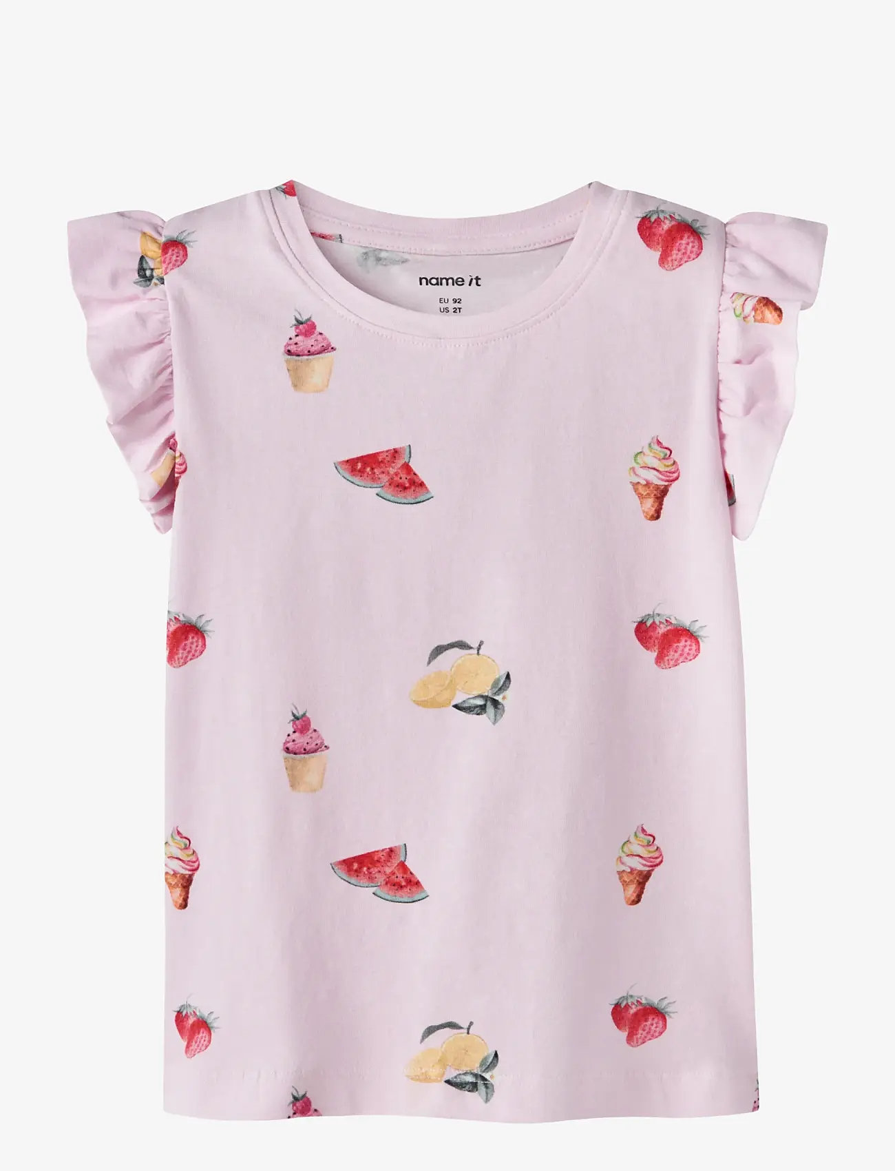 name it - NMFJOVINER SS TOP BOX - lyhythihaiset - cradle pink - 0