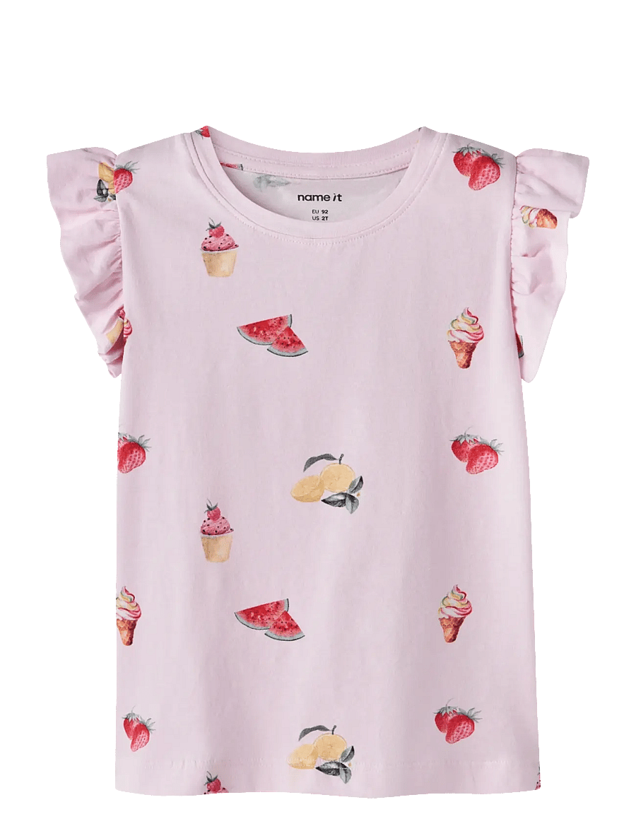 name it - NMFJOVINER SS TOP BOX - t-krekli ar īsām piedurknēm - cradle pink - 0