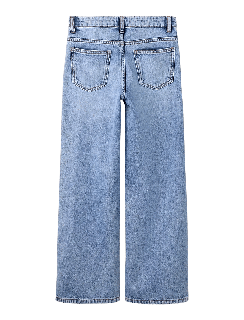 name it - NKFROSE WIDE ASYM CLOSURE JEANS 2244-BP - brede jeans - medium blue denim - 1