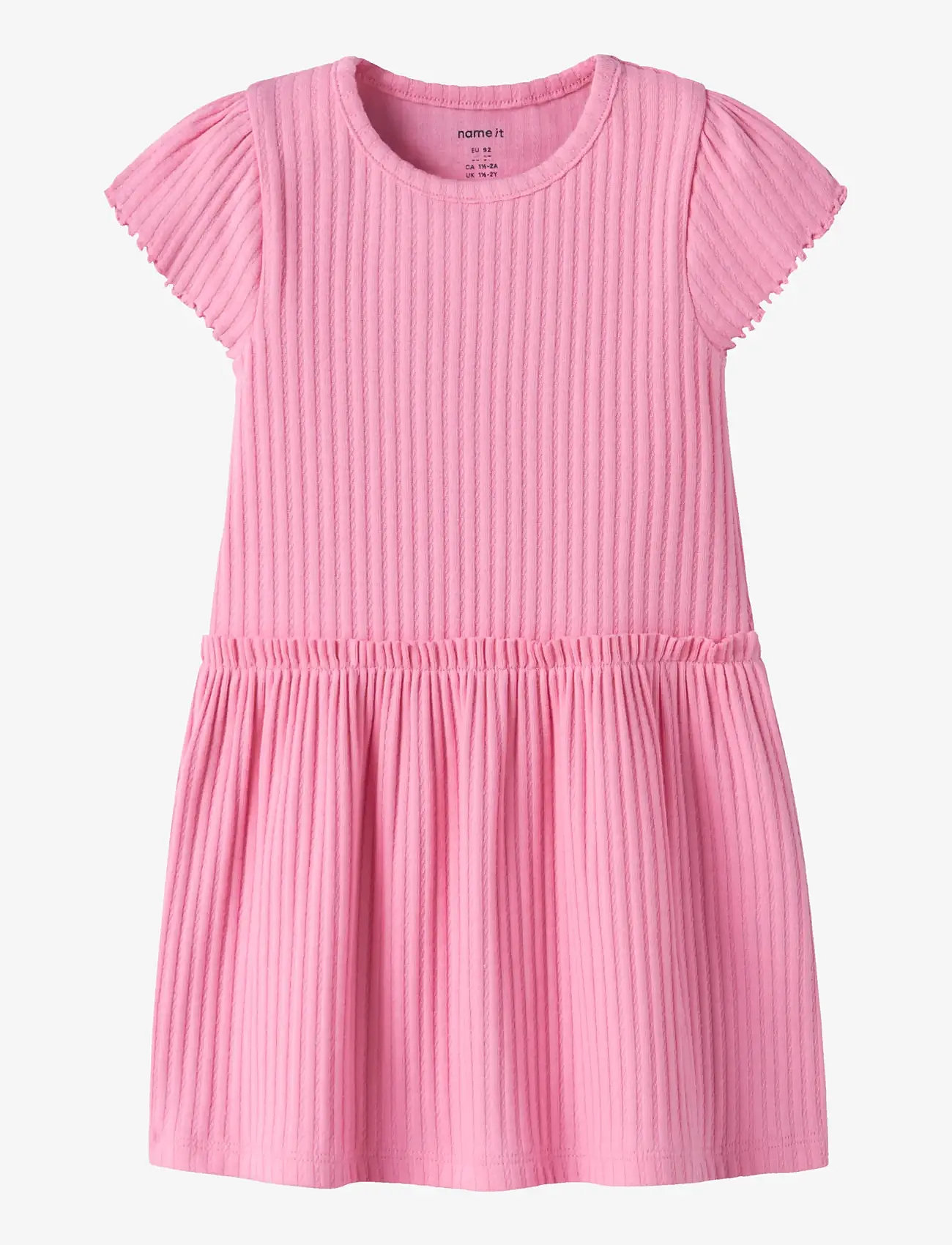 name it - NMFJESSIA CAPSL DRESS - kortærmede hverdagskjoler - pink drink - 0