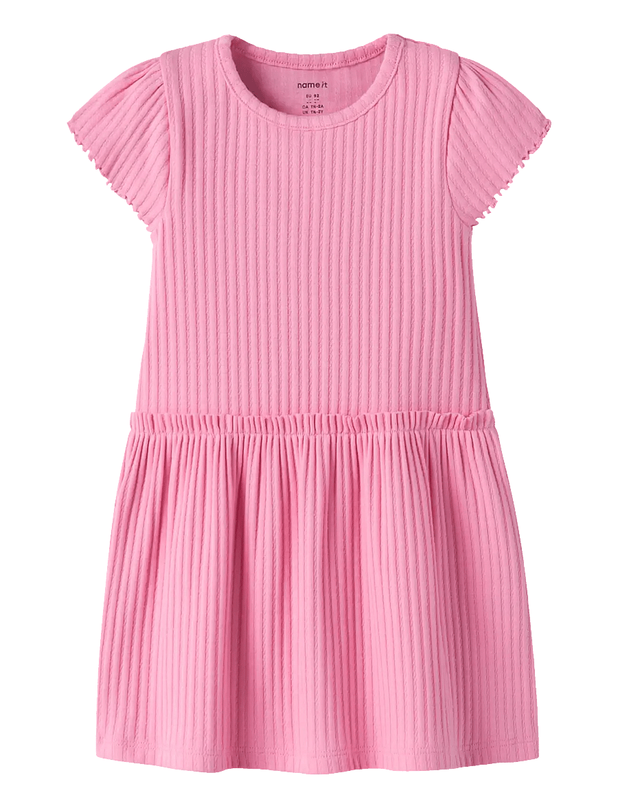 name it - NMFJESSIA CAPSL DRESS - lyhythihaiset arkimekot - pink drink - 0