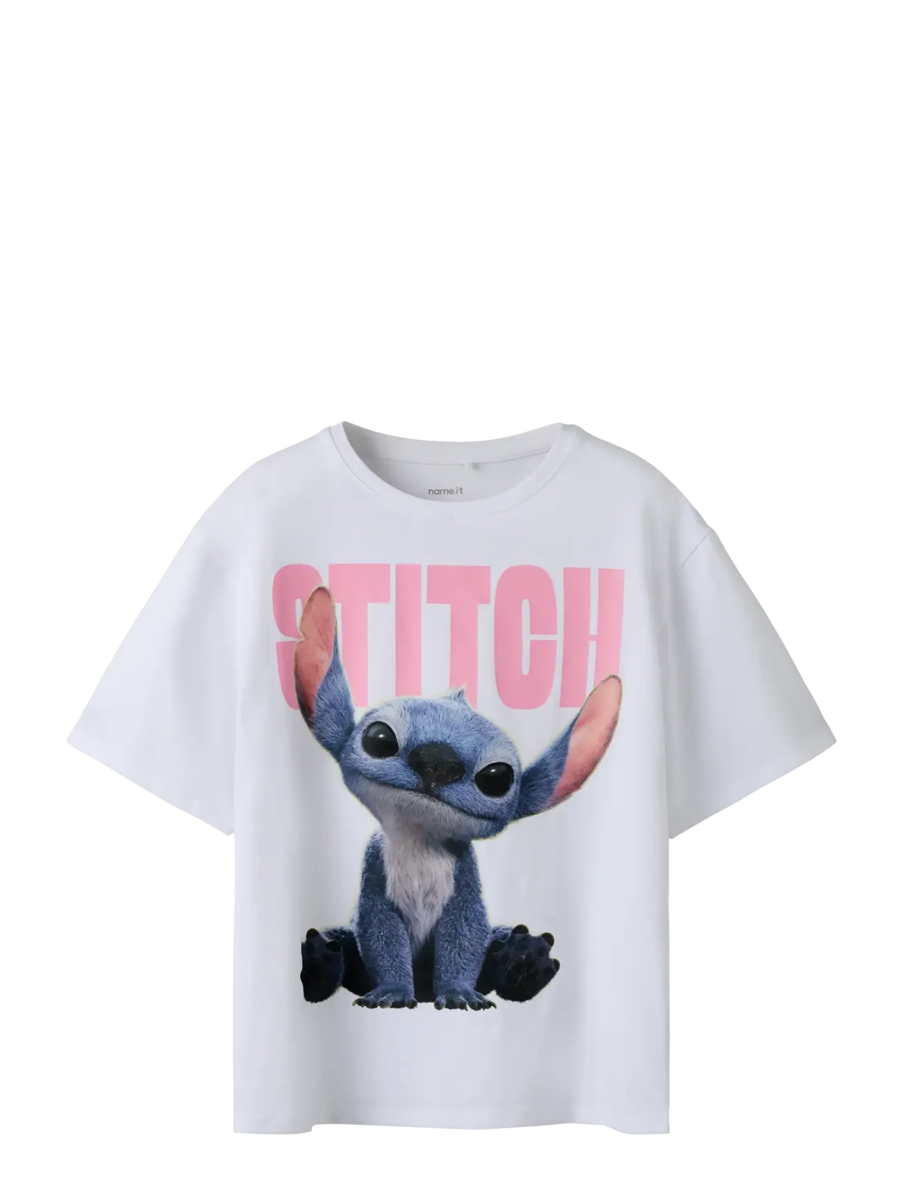 NAME IT Nkfnibus Stitch Nreg Ss Oberteil Lnoos Wdi Weiß - 116 - Kinder