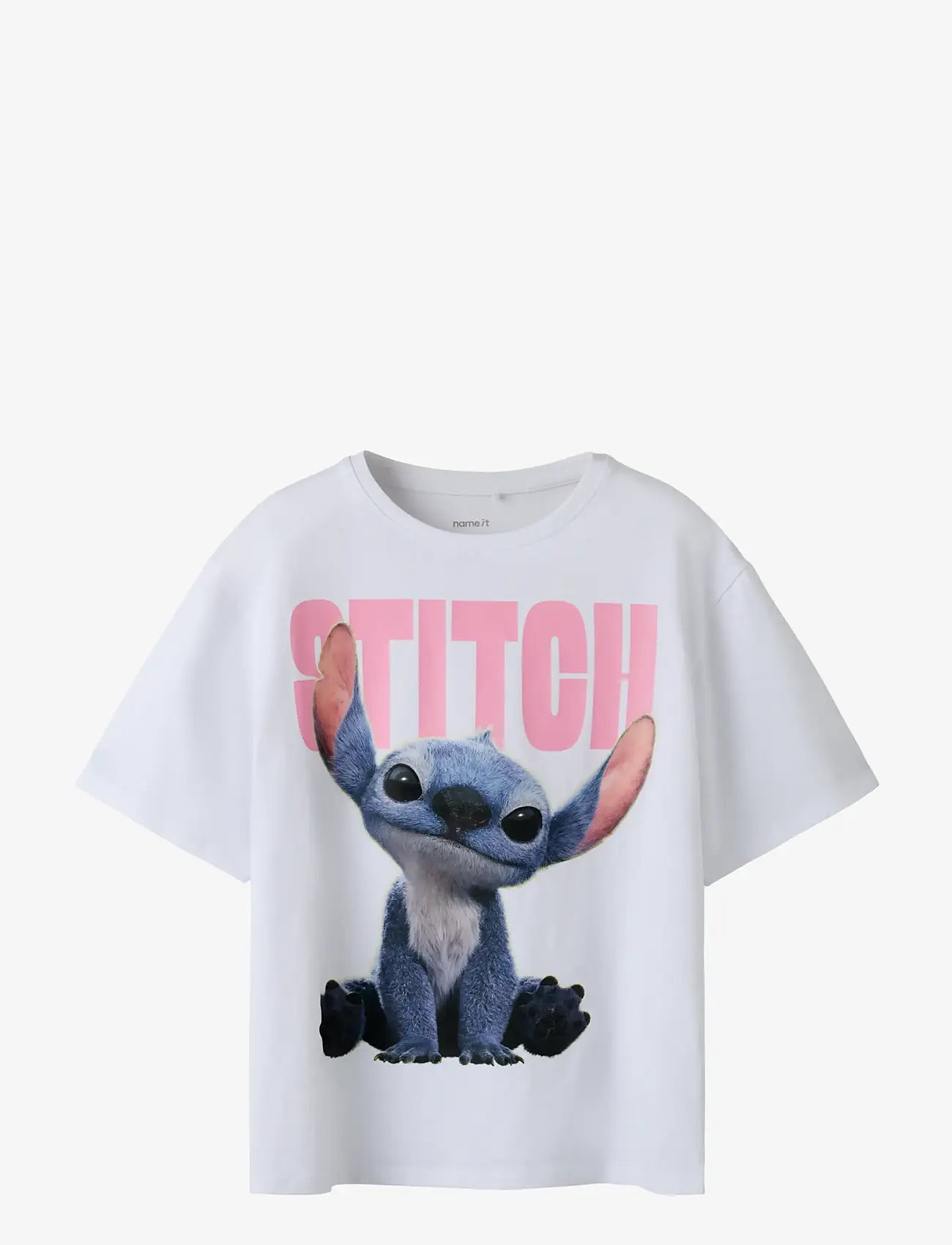 name it - NKFNIBUS STITCH NREG SS TOP LNOOS WDI - kortärmade t-shirts - bright white - 0
