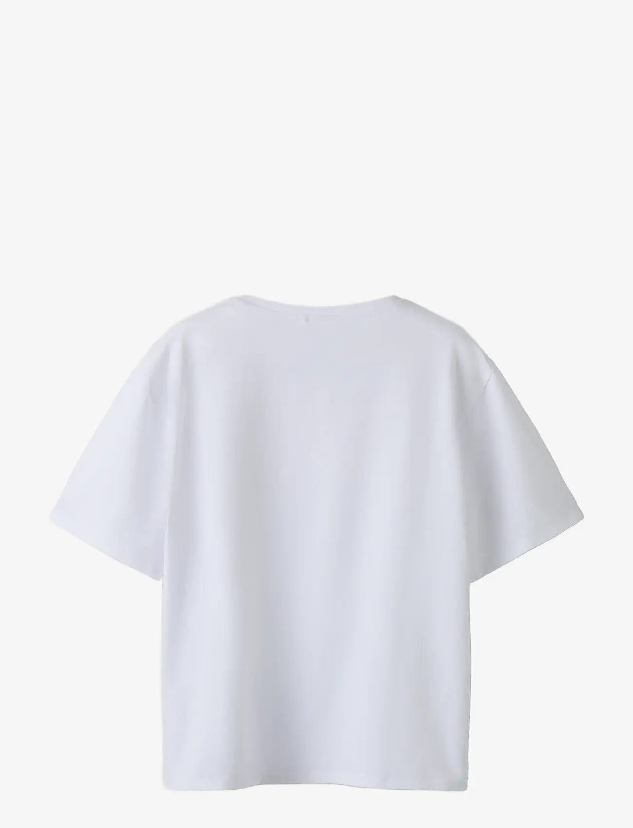 name it - NKFNIBUS STITCH NREG SS TOP LNOOS WDI - kortärmade t-shirts - bright white - 1