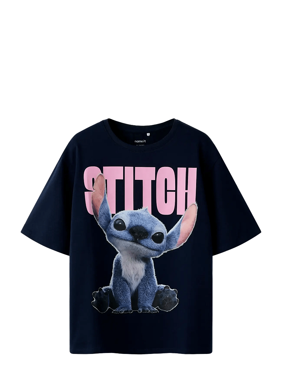 name it - NKFNIBUS STITCH NREG SS TOP LNOOS WDI - stutterma bolir - navy blazer - 0