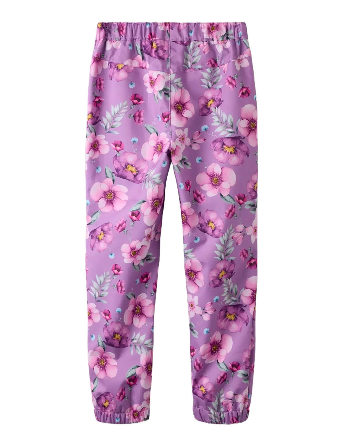 name it - NKFALFALIGHT08 PANT REG AOP FO - kuorihousut - iris orchid - 1