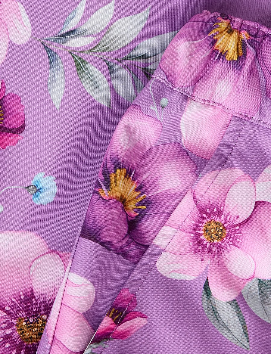 name it - NKFALFALIGHT08 PANT REG AOP FO - kuorihousut - iris orchid - 4
