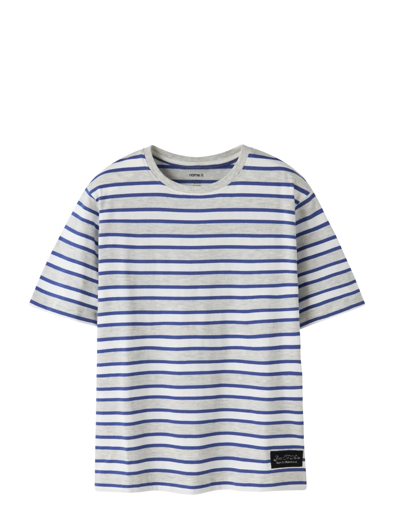 name it NKMKRISTIAN SS NREG TOP PB - Toppar & T-shirts - LIGHT GREY MELANGE / grey