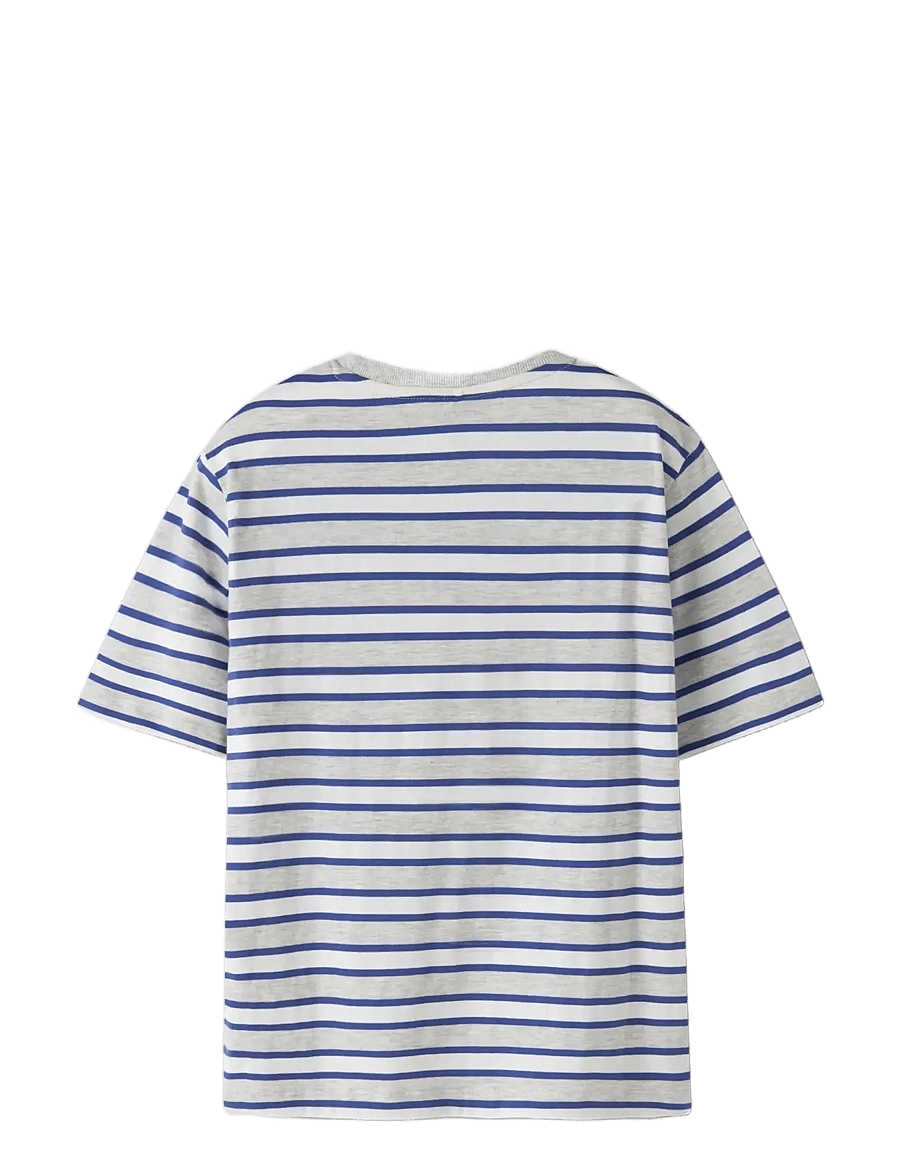 name it - NKMKRISTIAN SS NREG TOP PB - kortärmade t-shirts - light grey melange - 1