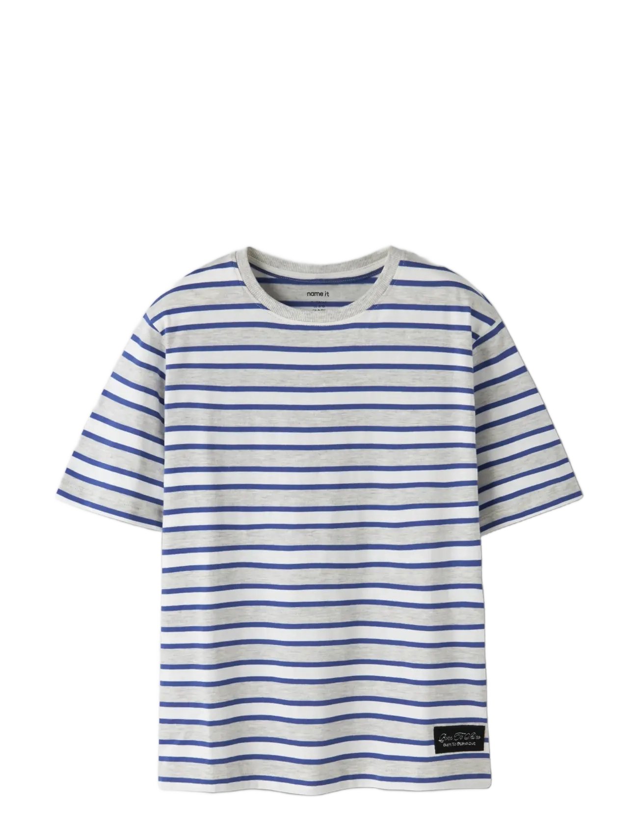 name it - NKMKRISTIAN SS NREG TOP PB - kortärmade t-shirts - light grey melange - 2