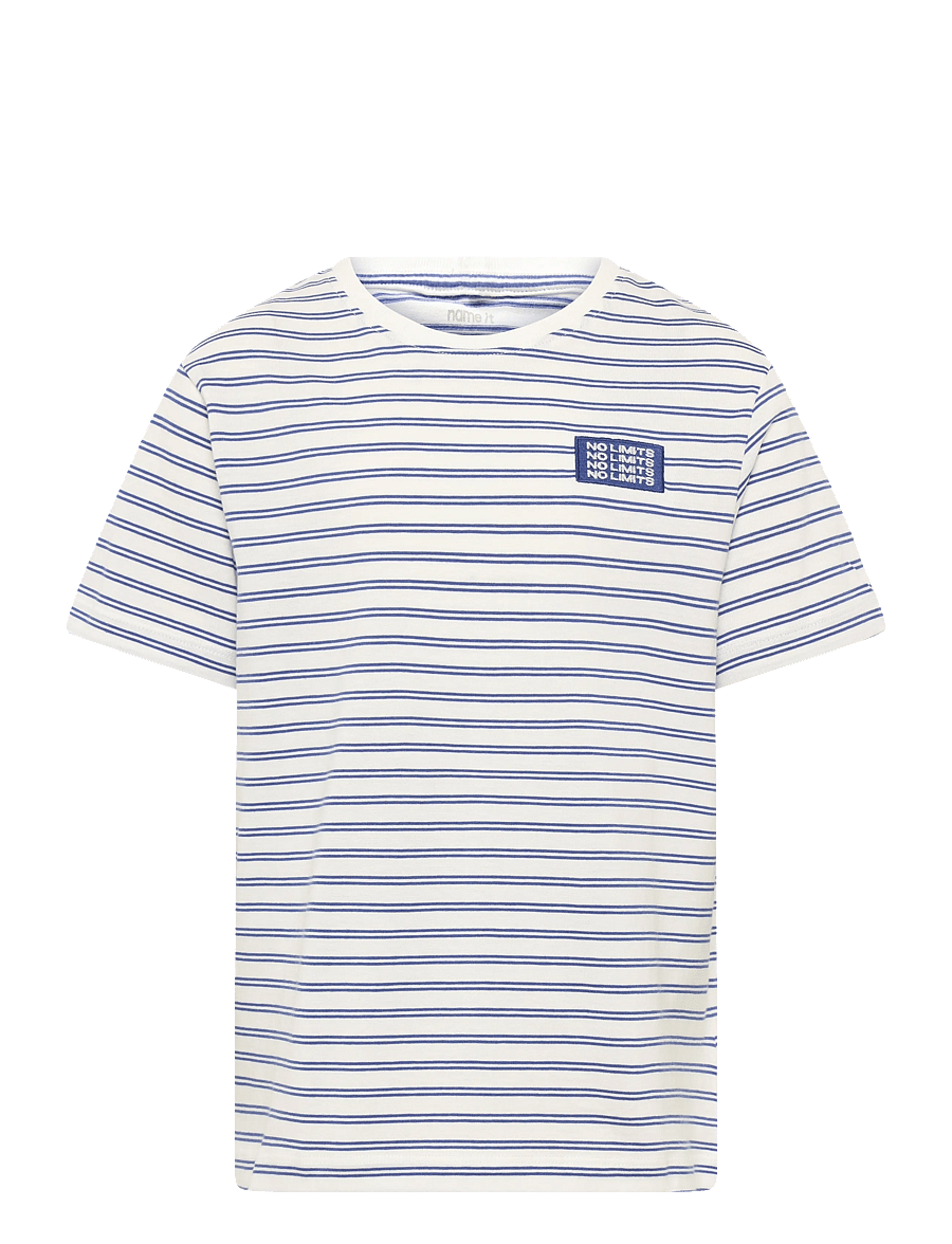 name it - NKMKRISTIAN SS NREG TOP PB - lühikeste varrukatega t-särgid - wispy clouds - 0